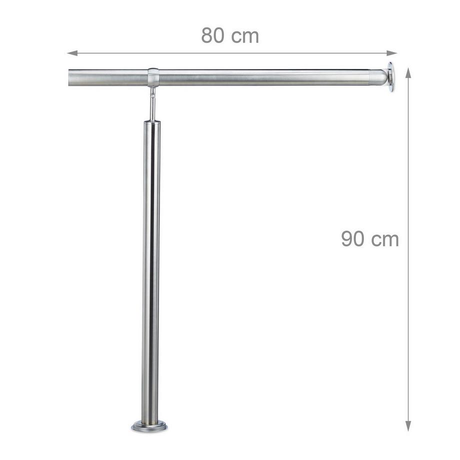 Northix  Treppengeländer aus Edelstahl 