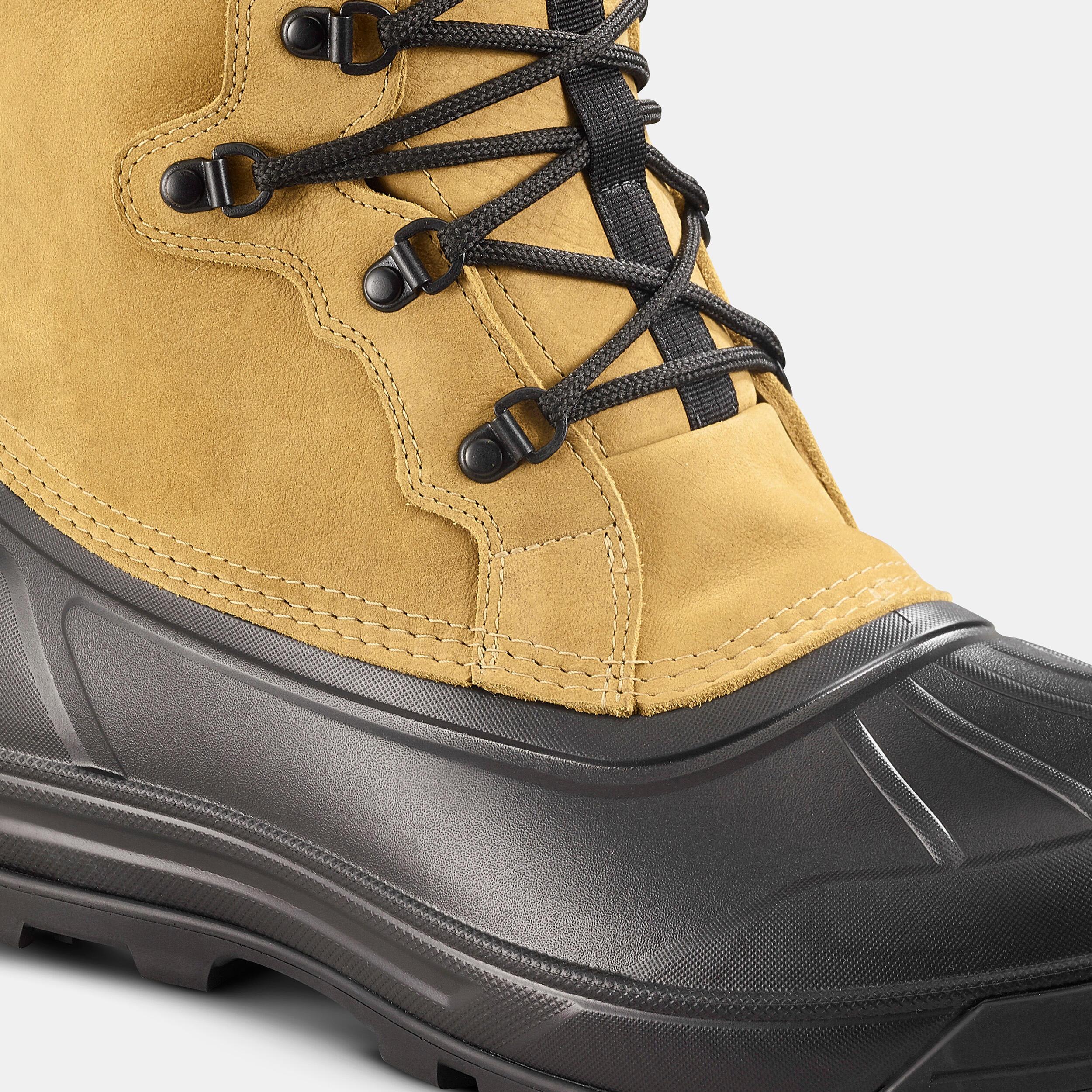 QUECHUA  Schneestiefel - Schneestiefel  Leder mit Schnürung warm wasserdicht Winterwandern - SH900 