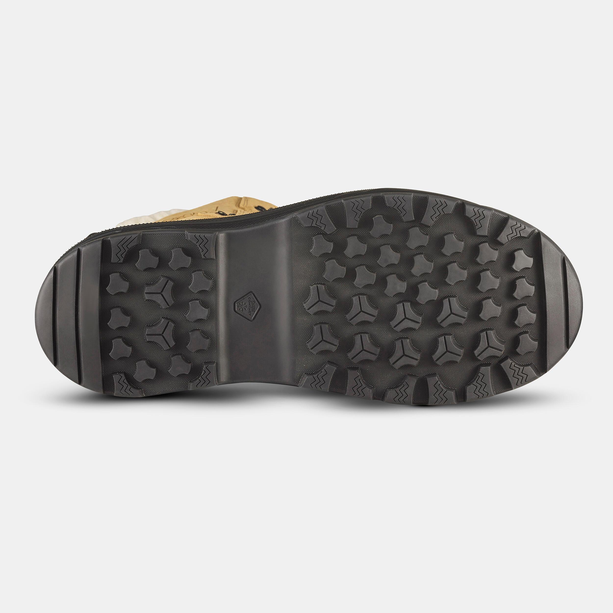 QUECHUA  Schneestiefel - Schneestiefel  Leder mit Schnürung warm wasserdicht Winterwandern - SH900 