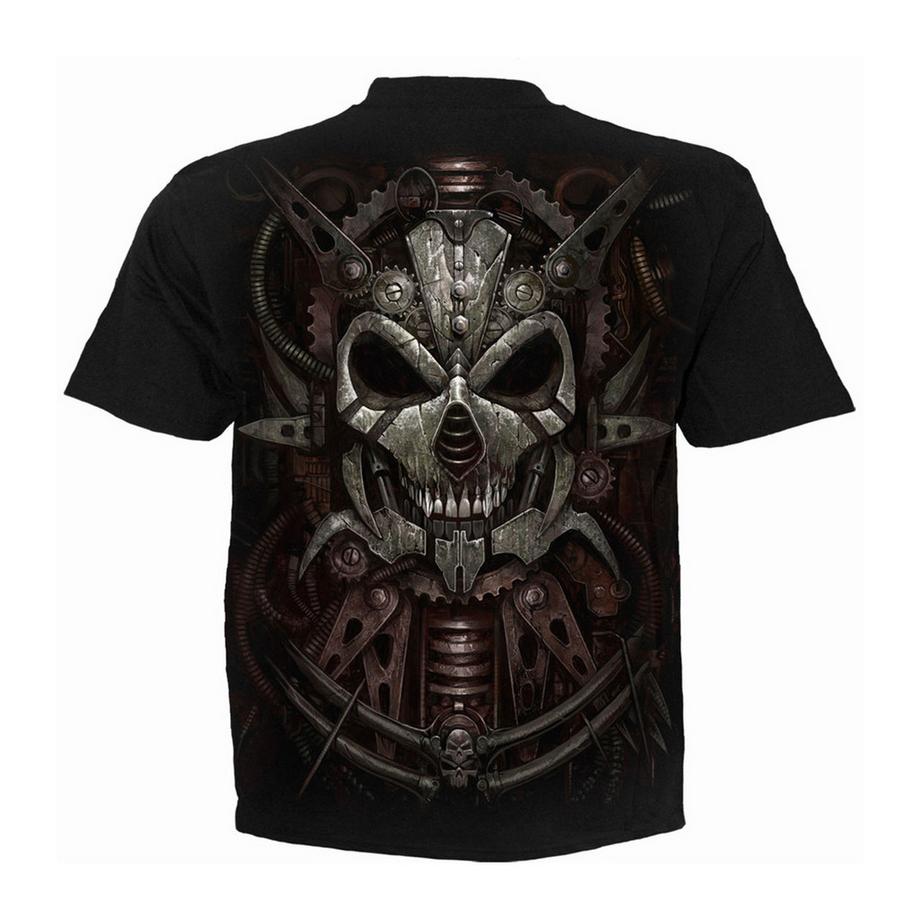 Spiral Punk T-Shirt mit Rückendruck  