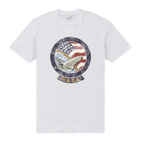 Nasa Drapeau Américain Imprimé Graphique T-Shirt  
