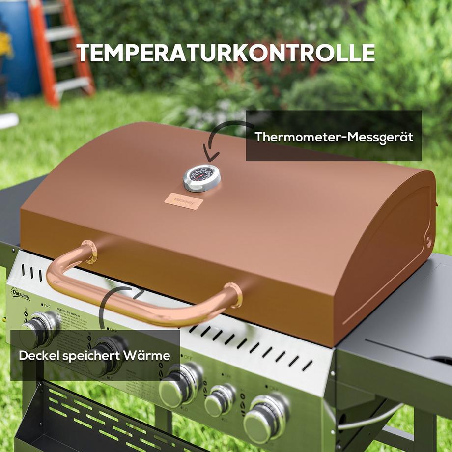 Outsunny  Barbecue à gaz 