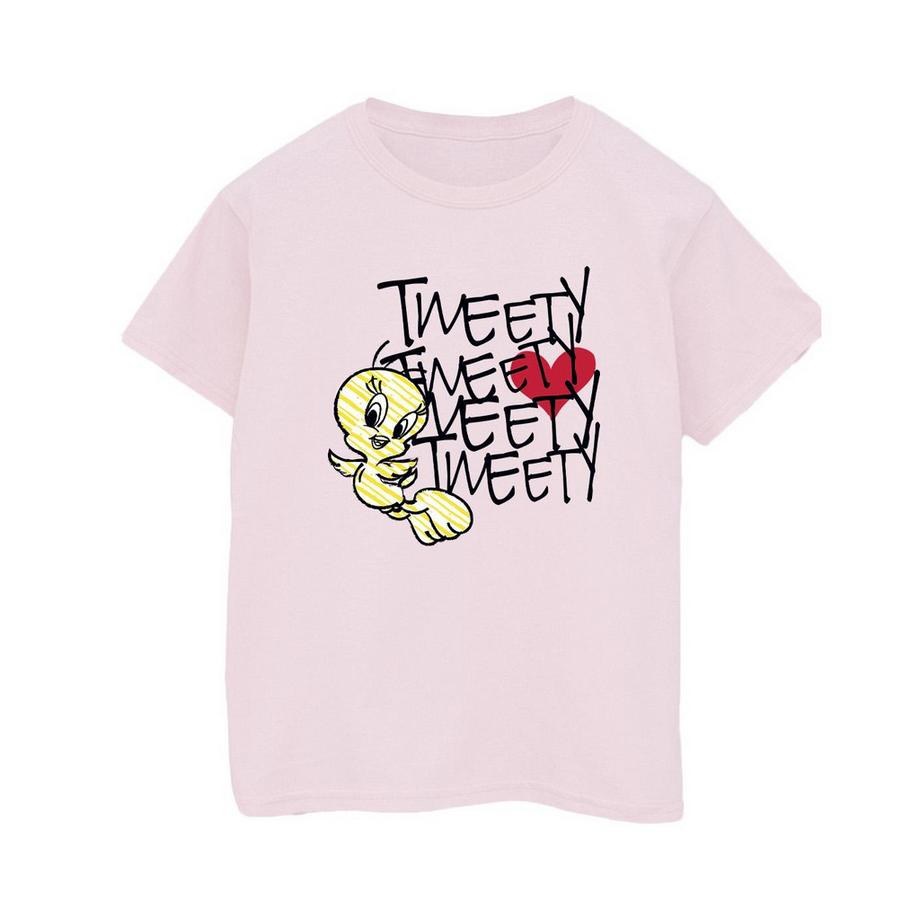 LOONEY TUNES Tweety Print Kurzarm T-Shirt  
