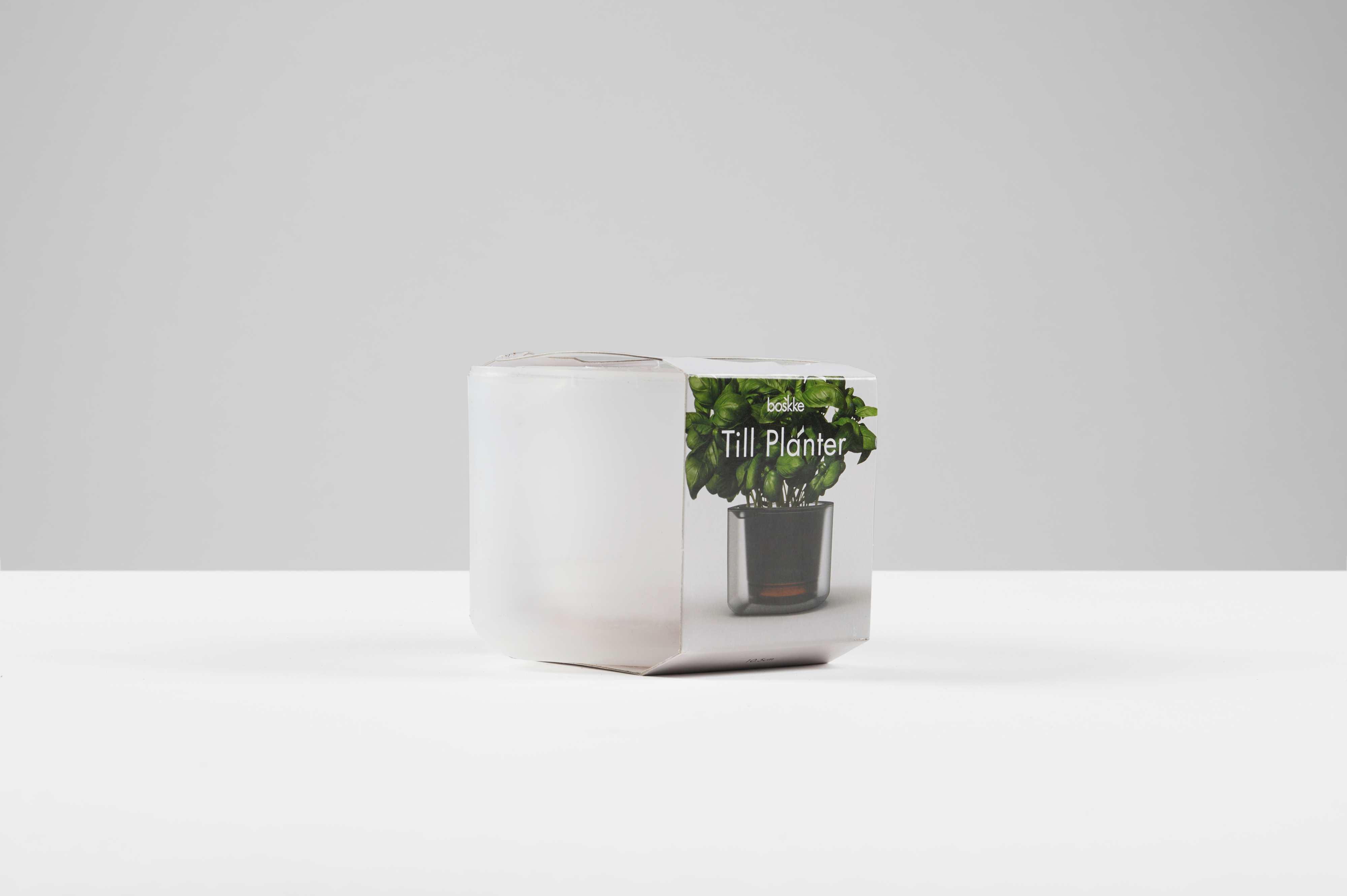 Boskke Till Planter, Pot à plantes transparent avec auto-arrosage  