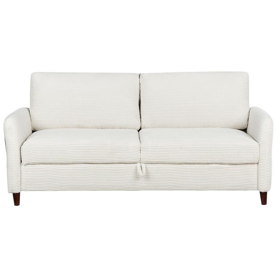 Beliani Divano 3 posti en Velluto a coste Moderno MARE  