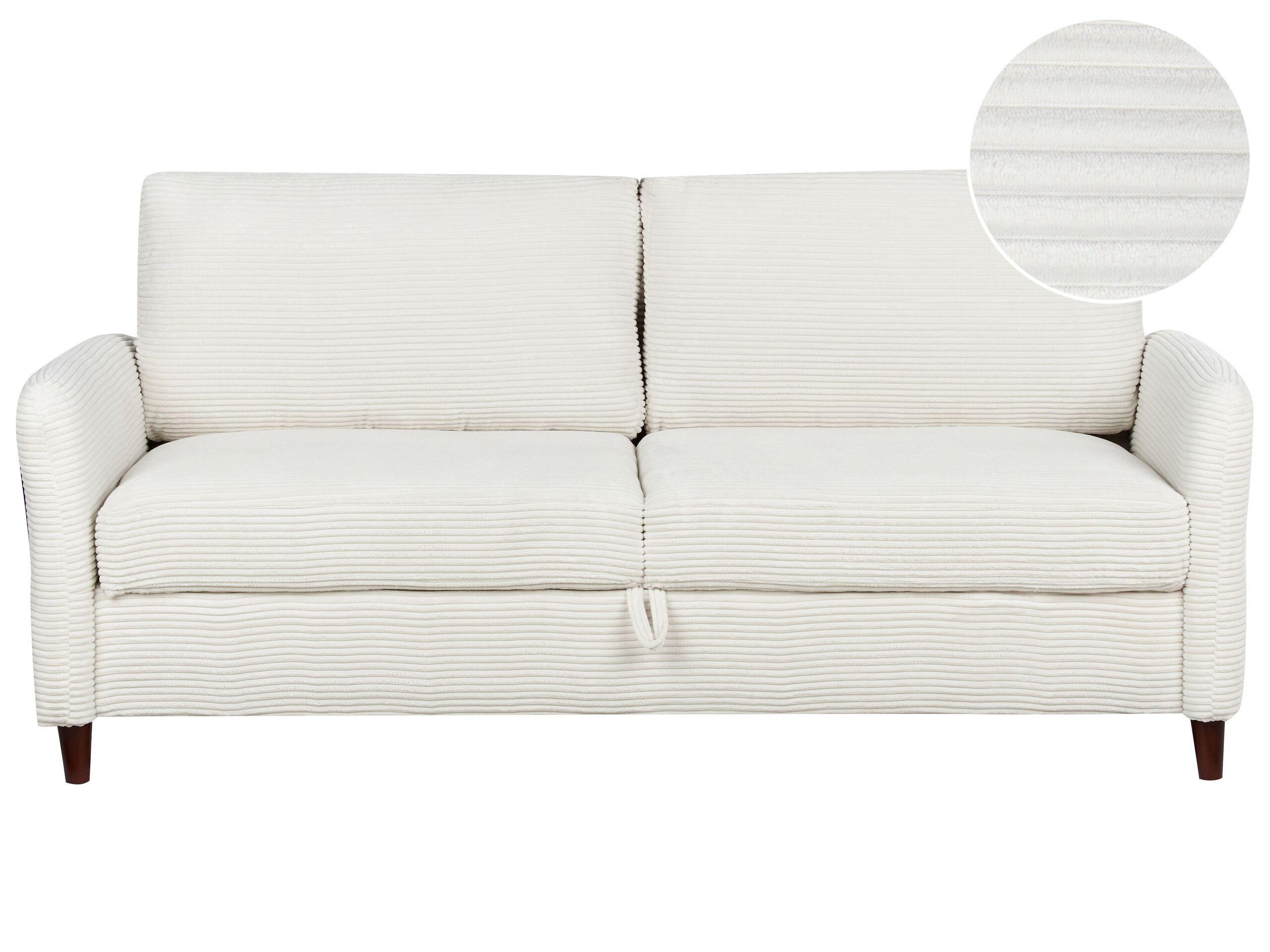 Beliani 3 Sitzer Sofa aus Cord Modern MARE  