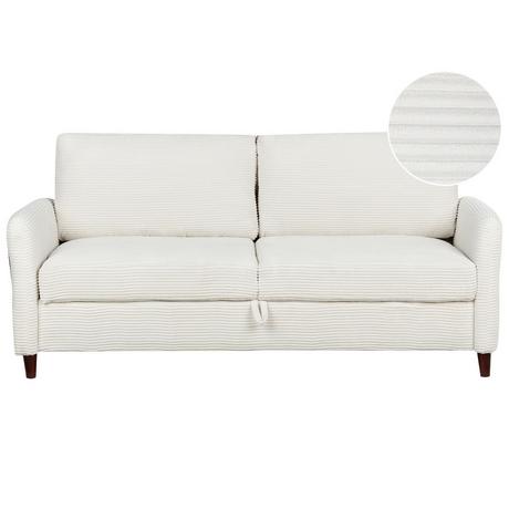 Beliani Canapé 3 places en Velours côtelé Moderne MARE  