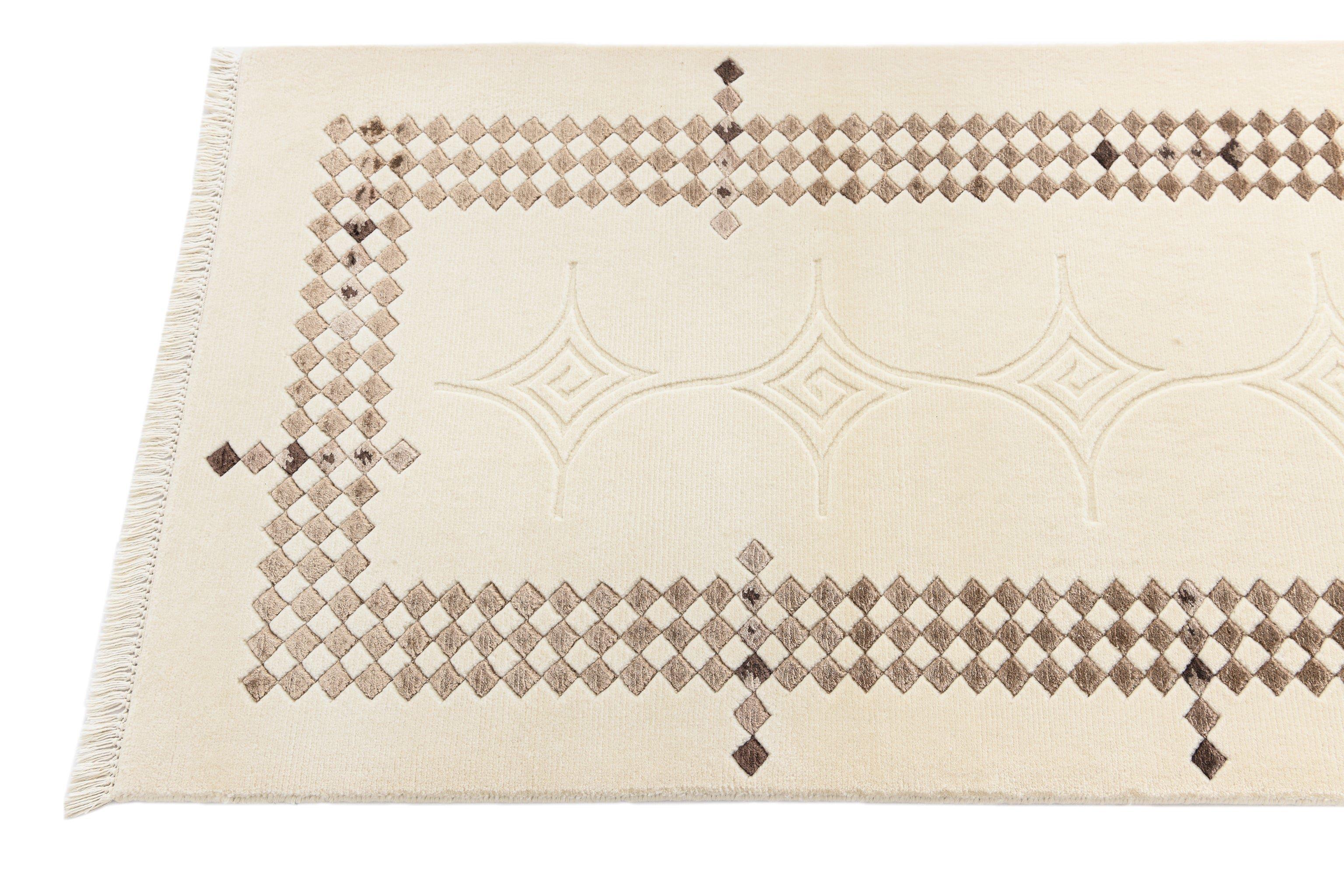 VIDAL Tapis fait à la main Darya-Indian  