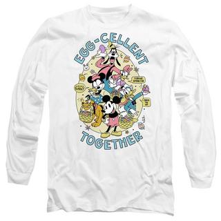 MICKEY MOUSE Eggcellent Together Imprimé Graphique T-Shirt Manches Longues  
