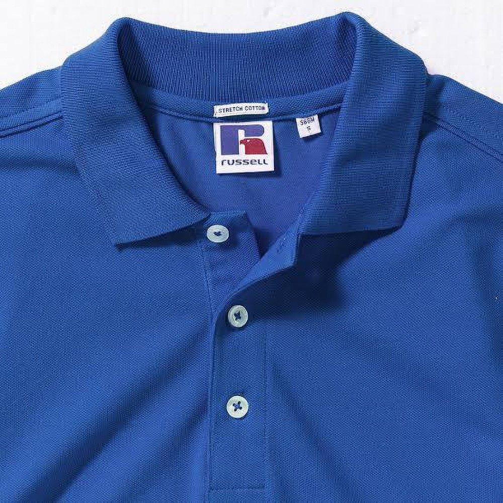 Russell Stretch Kurzarm Polo Shirt  