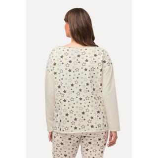 Ulla Popken Felpa Loungewear Oversize Girocollo Maniche Lunghe  