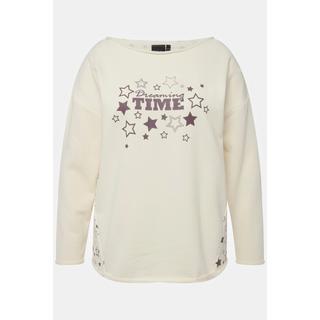 Ulla Popken Felpa Loungewear Oversize Girocollo Maniche Lunghe  