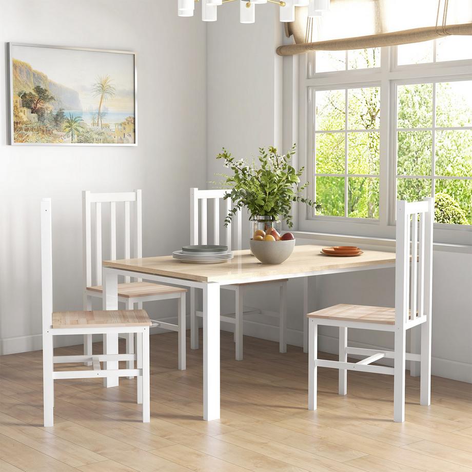 HOMCOM Chaises de salle à manger  
