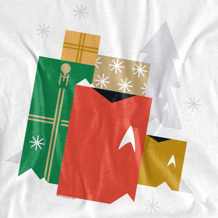 Star Trek  T-Shirt  Weihnachtliches Design 