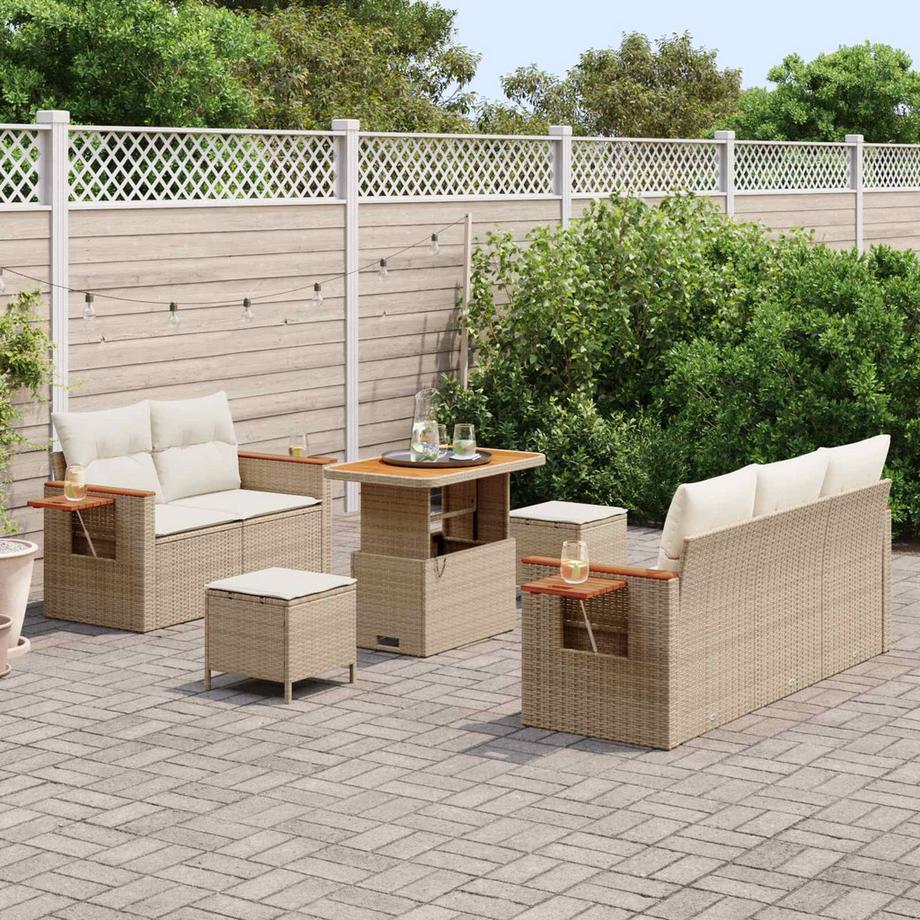 VidaXL Gartensofa-set poly-rattan  