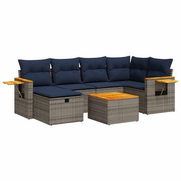 Gartensofa set poly-rattan