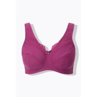 Ulla Popken Reggiseno sostenitivo senza ferretto pizzo coppa C-G  