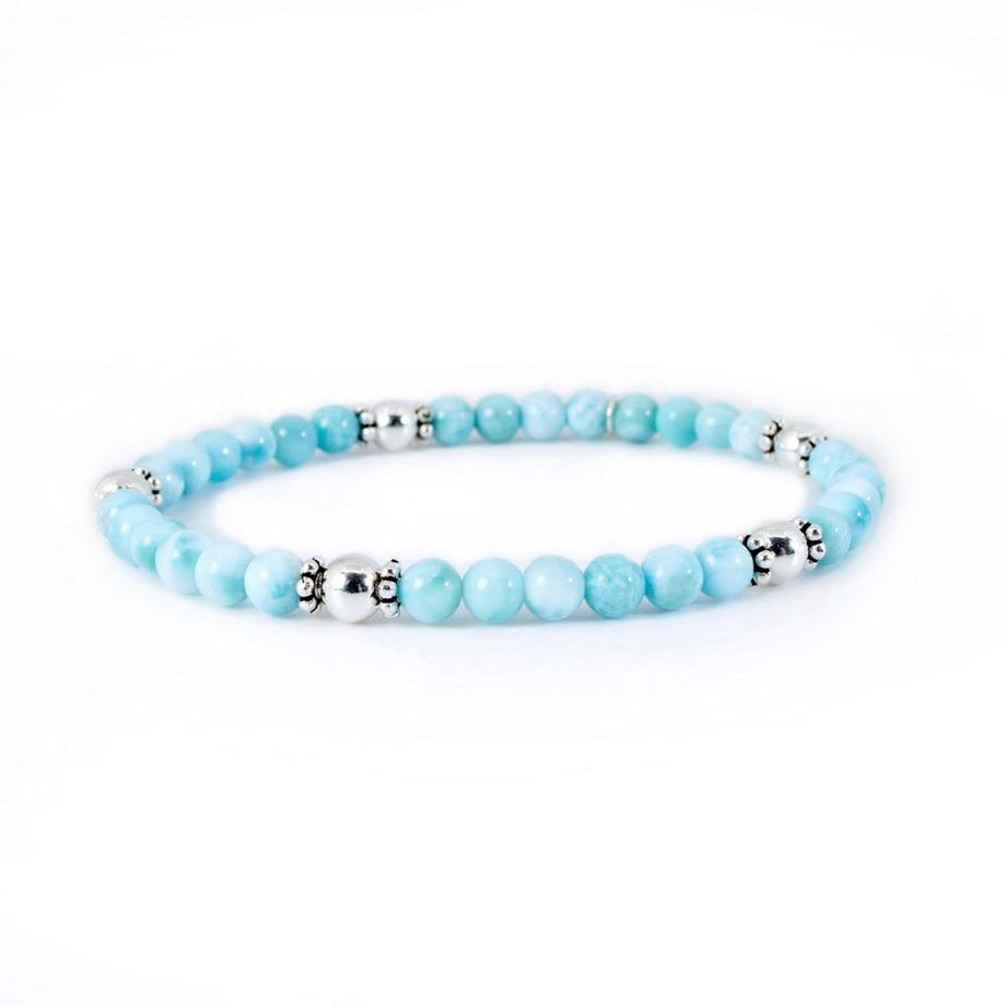 Lasibel  Armband mit Larimar Edelsteinen