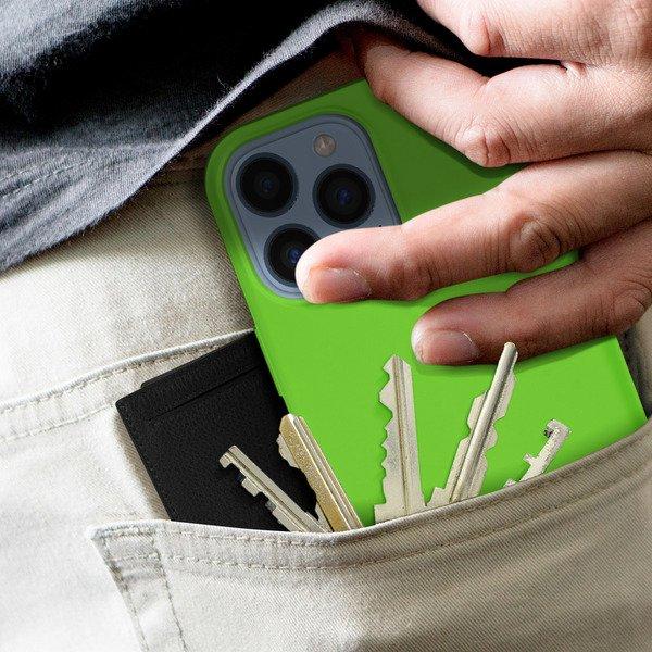 Avizar  Coque iPhone 13 Pro Silicone Vert 