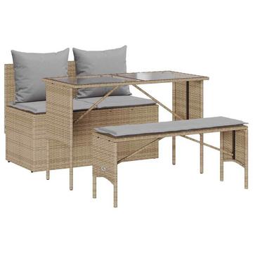 Garten essgruppe poly-rattan