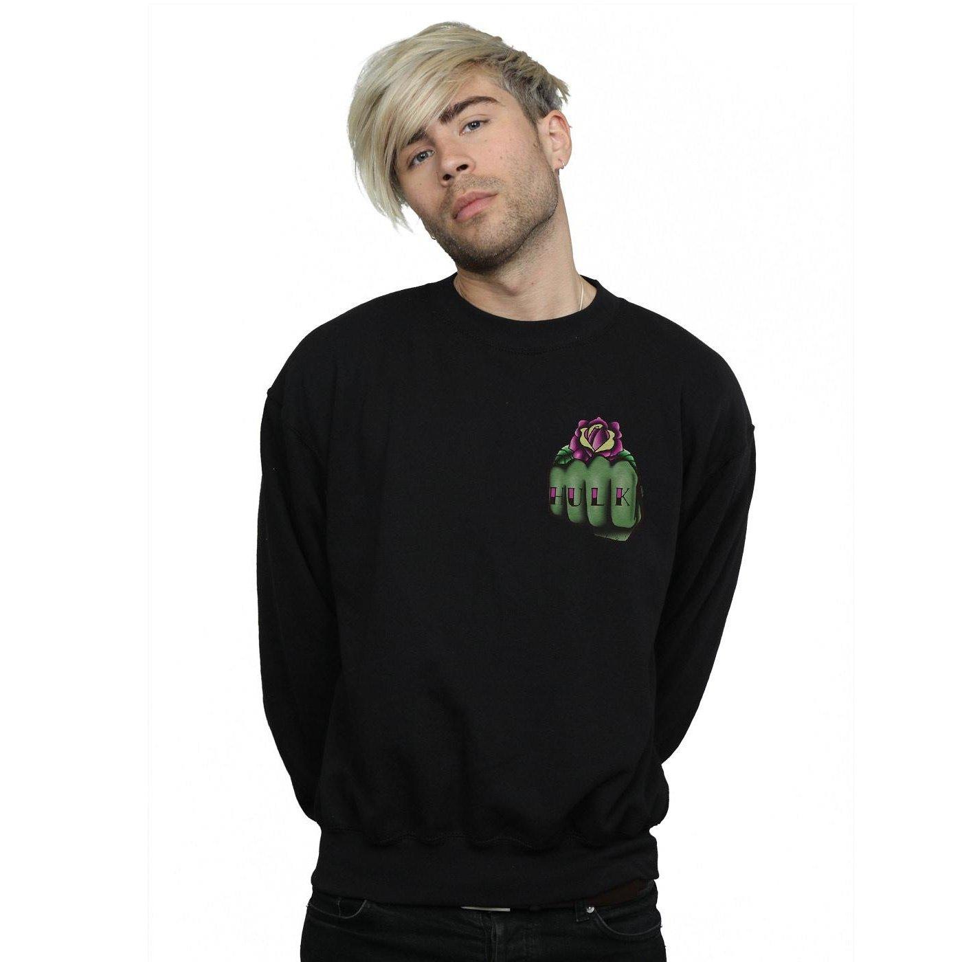 MARVEL  Hulk Tattoo Fist Breast Print Sweatshirt 