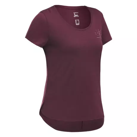 QUECHUA T-shirt de randonnée - NH500 - Femme  Bordeaux