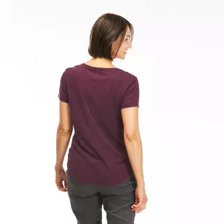 QUECHUA T-shirt de randonnée - NH500 - Femme  Bordeaux