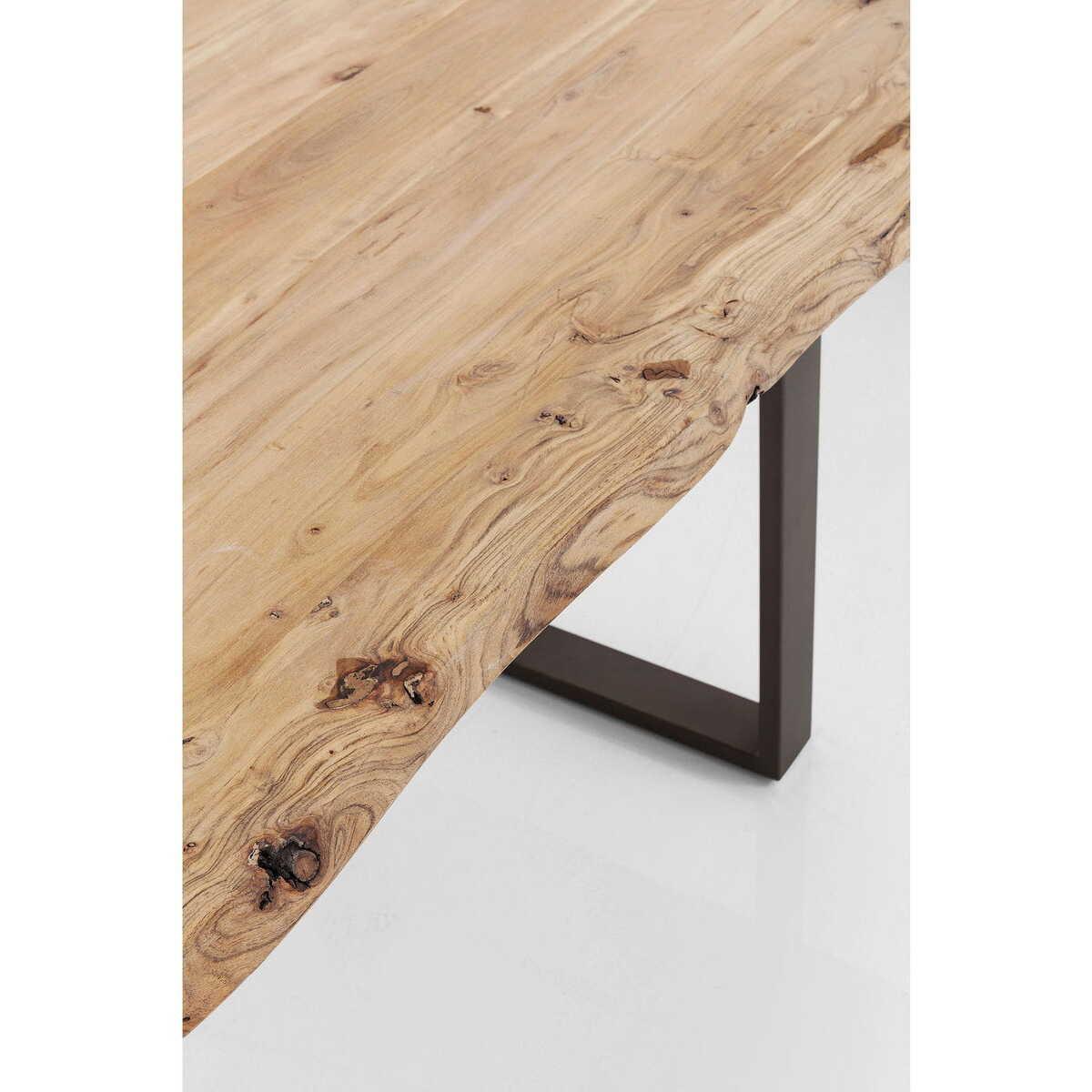 KARE Design Table Harmony acier brut 180x90cm  