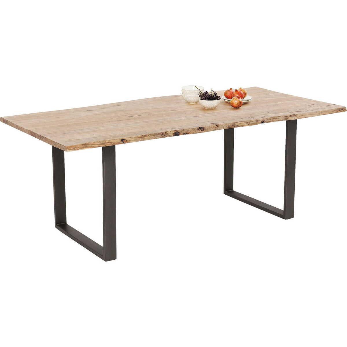 KARE Design Table Harmony acier brut 180x90cm  