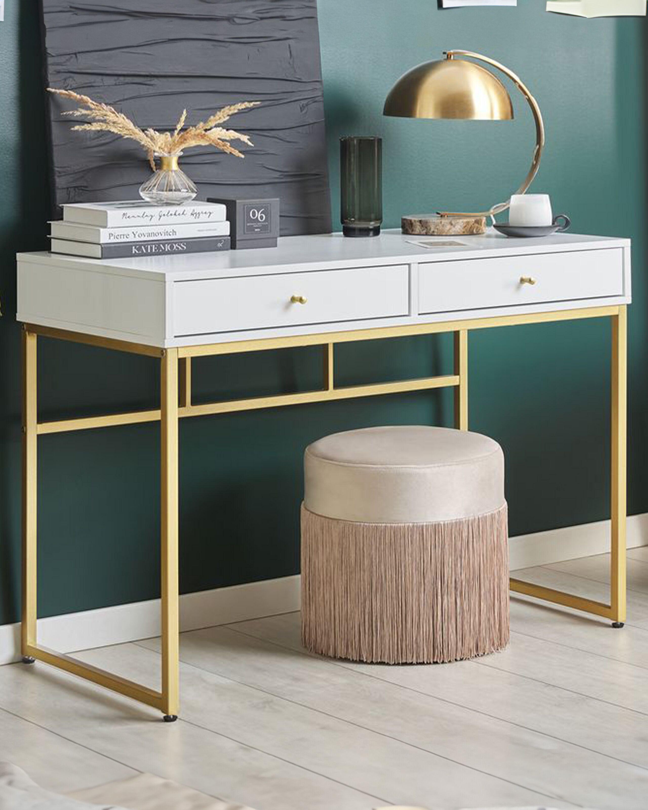 Beliani Table de bureau en MDF Glamour DAPHNE  