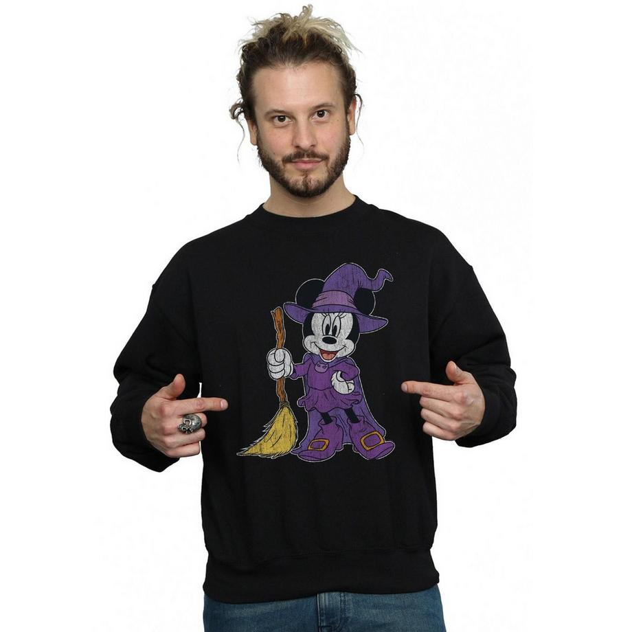 Disney Minnie Mouse Sorcière Imprimé Graphique Sweatshirt  