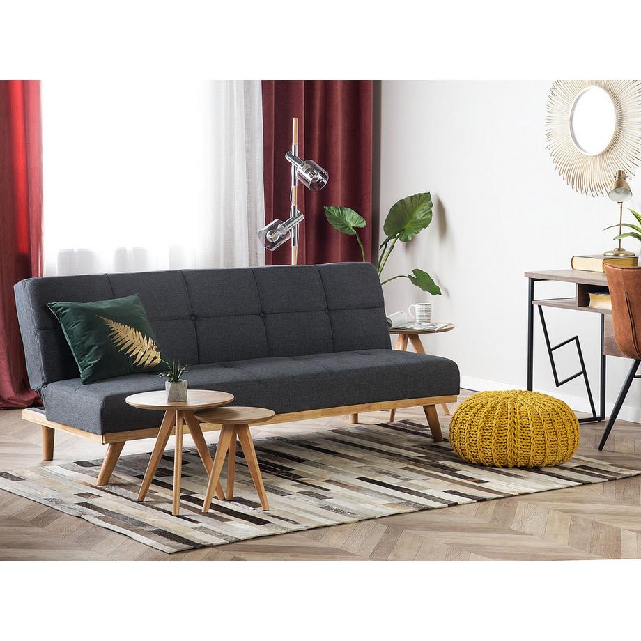 Beliani Canapé-lit en Tissu Traditionnel FROYA  