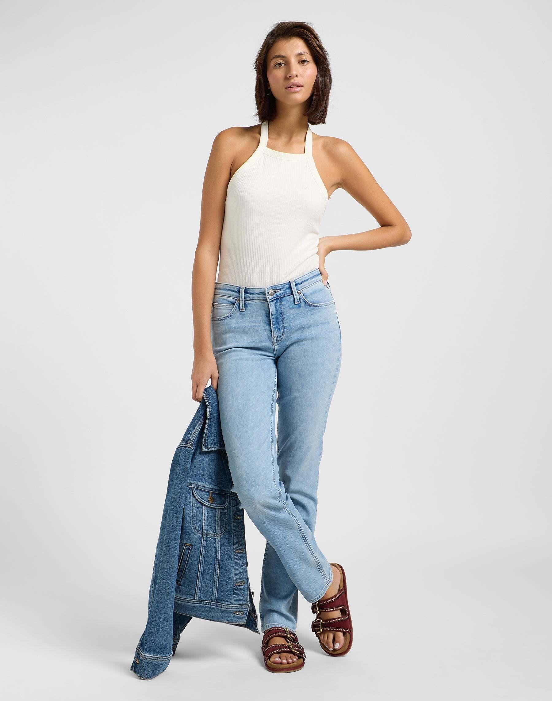 Lee Marion Straight Jeans Light Azul  