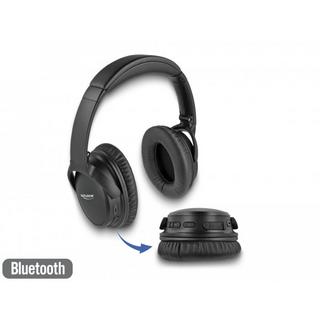 DeLock  DeLOCK 27181 cuffia e auricolare Con cavo e senza cavo A Padiglione Musica e Chiamate Micro-USB Bluetooth Nero 