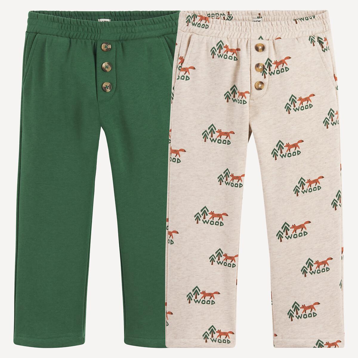 La Redoute Collections  2er-Set gerade Moltonhosen 