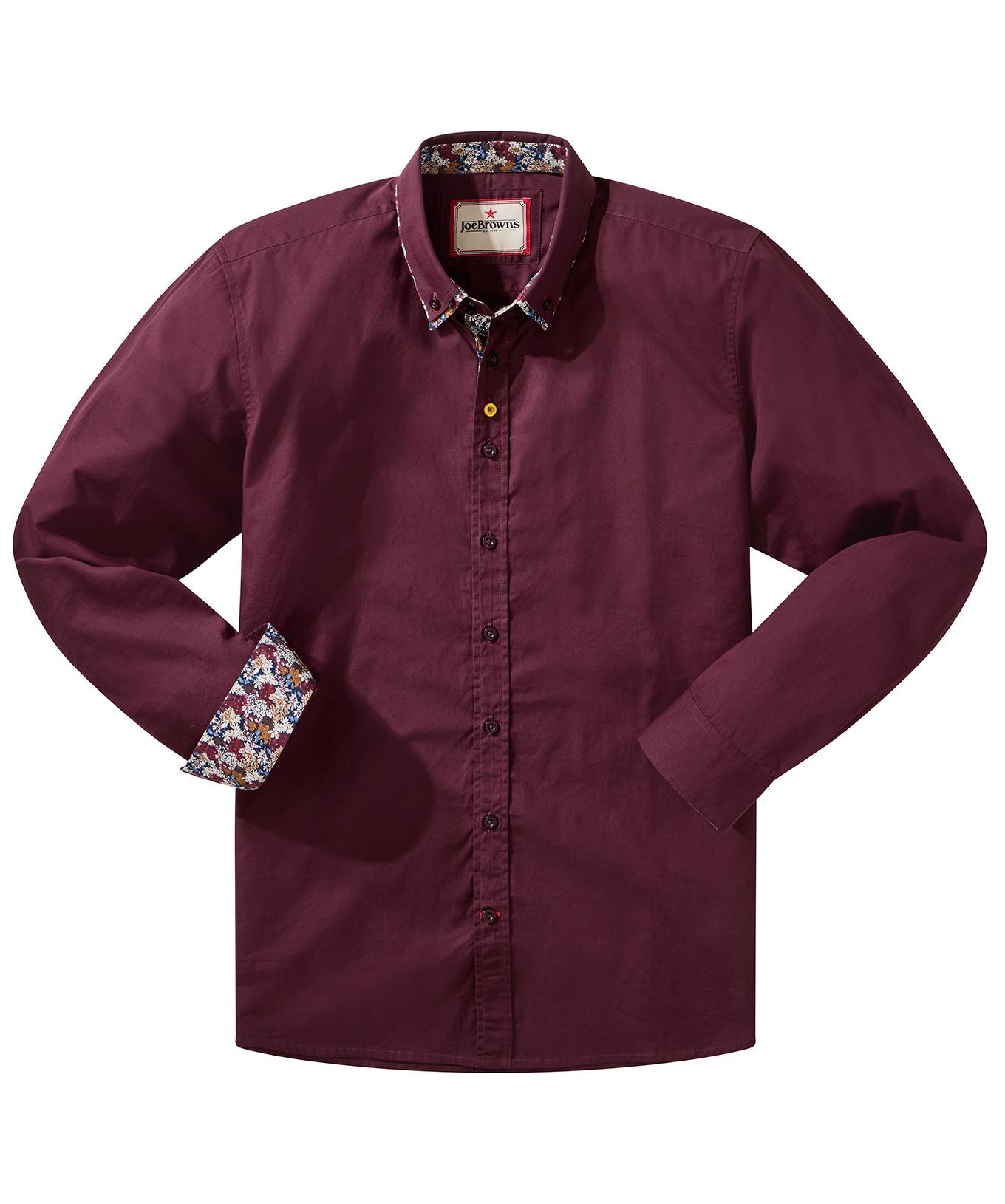 Joe Browns Camicia doppio colletto con bordo floreale  