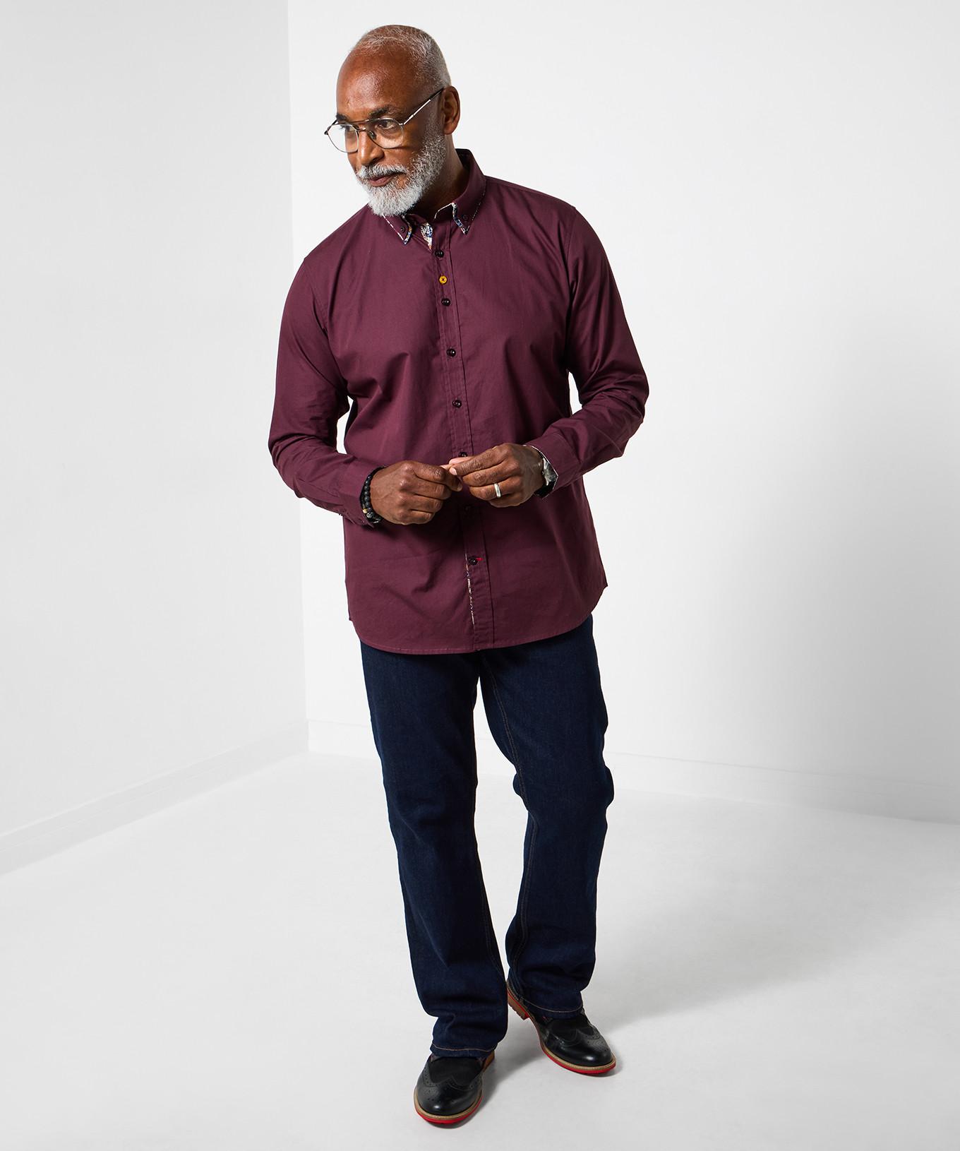 Joe Browns Camicia doppio colletto con bordo floreale  