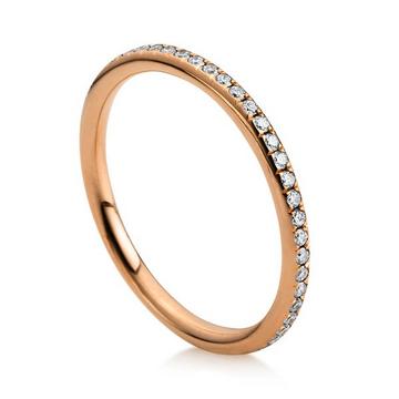Mémoire-Ring 750/18K Rotgold Diamant 0.43ct.