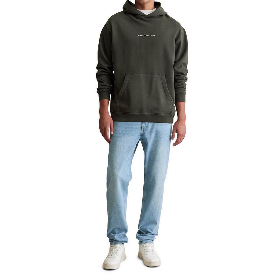 Marc O'Polo Denim Sweat-shirt  Pack de 1 Confortable à porter-Hoodie, LSL Print, Relaxed Fit  