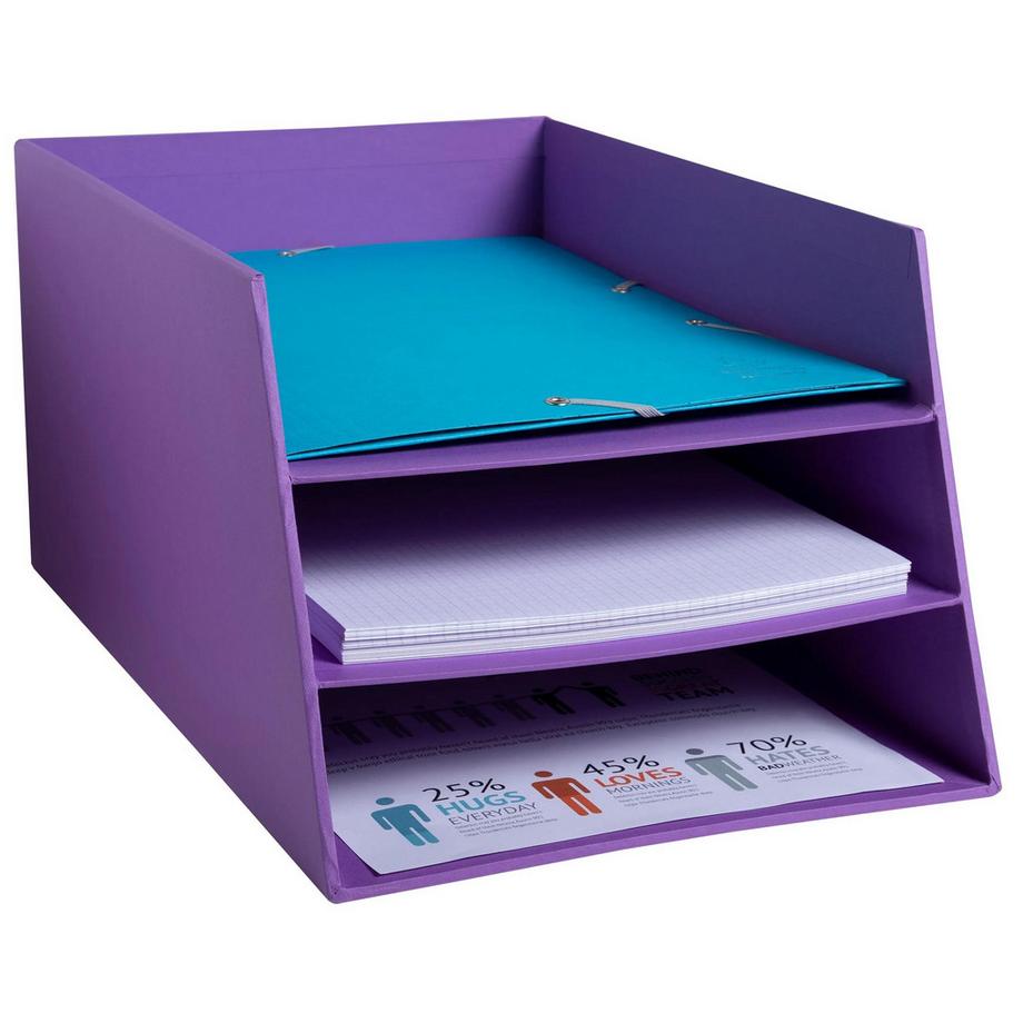 Exacompta Vaschetta portacorrispondenza 3 ripiani TEKSTO - x 4  