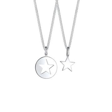 Collier Femmes Ensemble Étoile Cut-Out Pendentif Mère Enfants