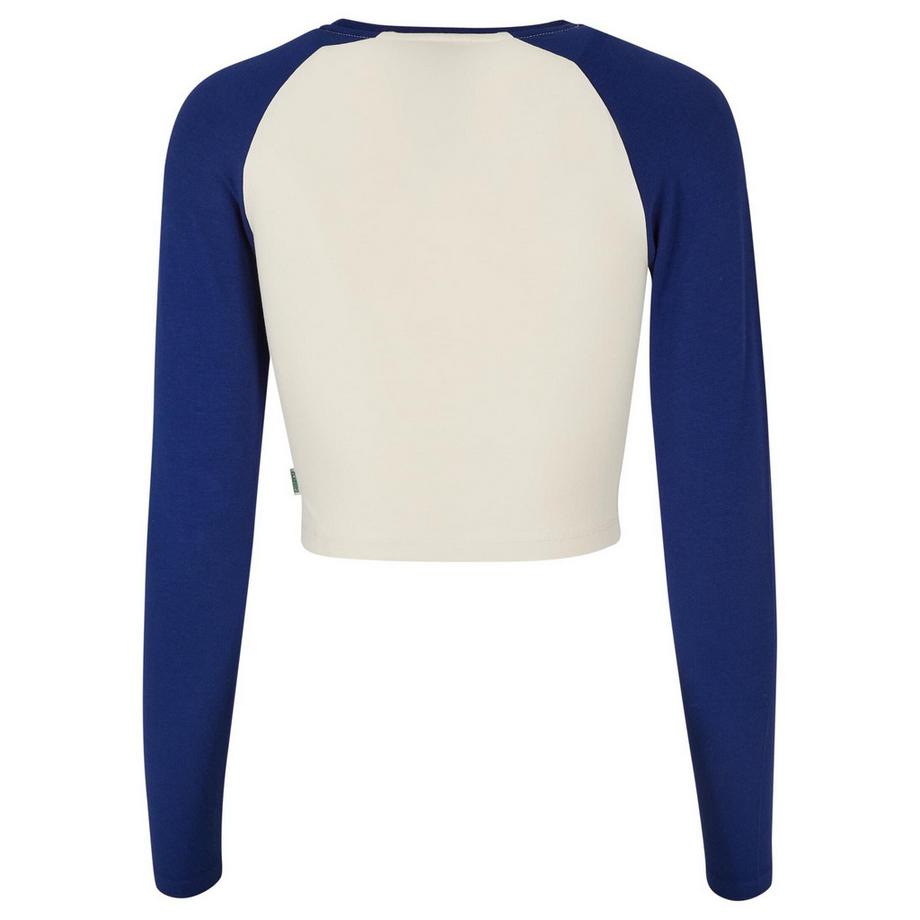 URBAN CLASSICS Urban Classic Retro Baseball T-Shirt Crop Maniche Lunghe  