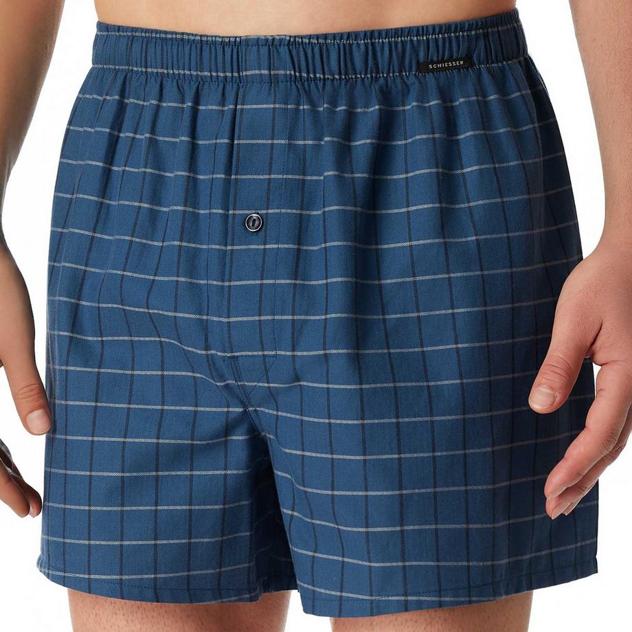 Schiesser Web-Boxershorts 4er Pack Bequem sitzend  