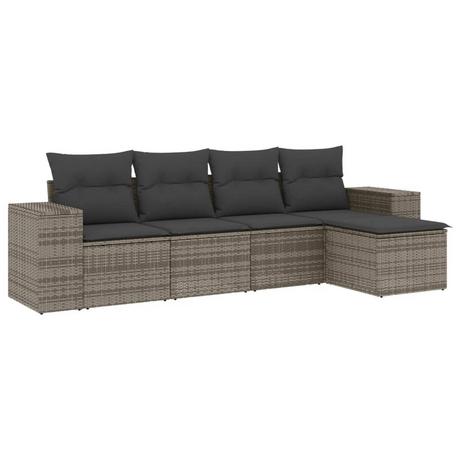 VidaXL set divano da giardino Polirattan  