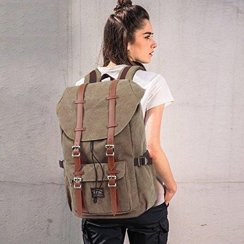 Only-bags.store Vintage Baumwoll Daypack mit Laptopfach  