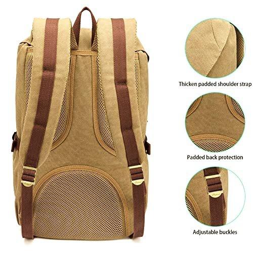 Only-bags.store Vintage Baumwoll Daypack mit Laptopfach  