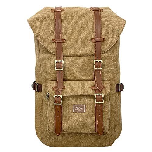 Only-bags.store Daypack Vintage en Coton avec Compartiment pour Ordinateur Portable  