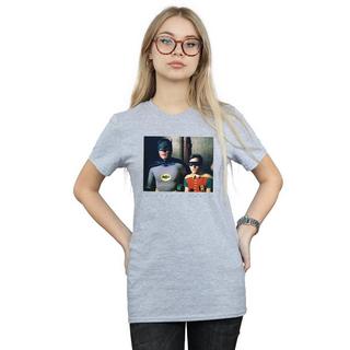 DC COMICS  Tshirt BATMAN TV SERIES DYNAMIC DUO PHOTOGRAPH 