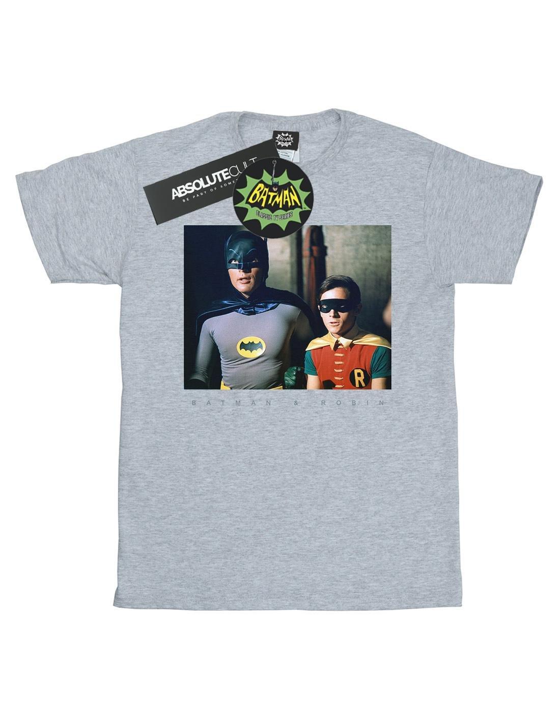 DC COMICS  Tshirt BATMAN TV SERIES DYNAMIC DUO PHOTOGRAPH 