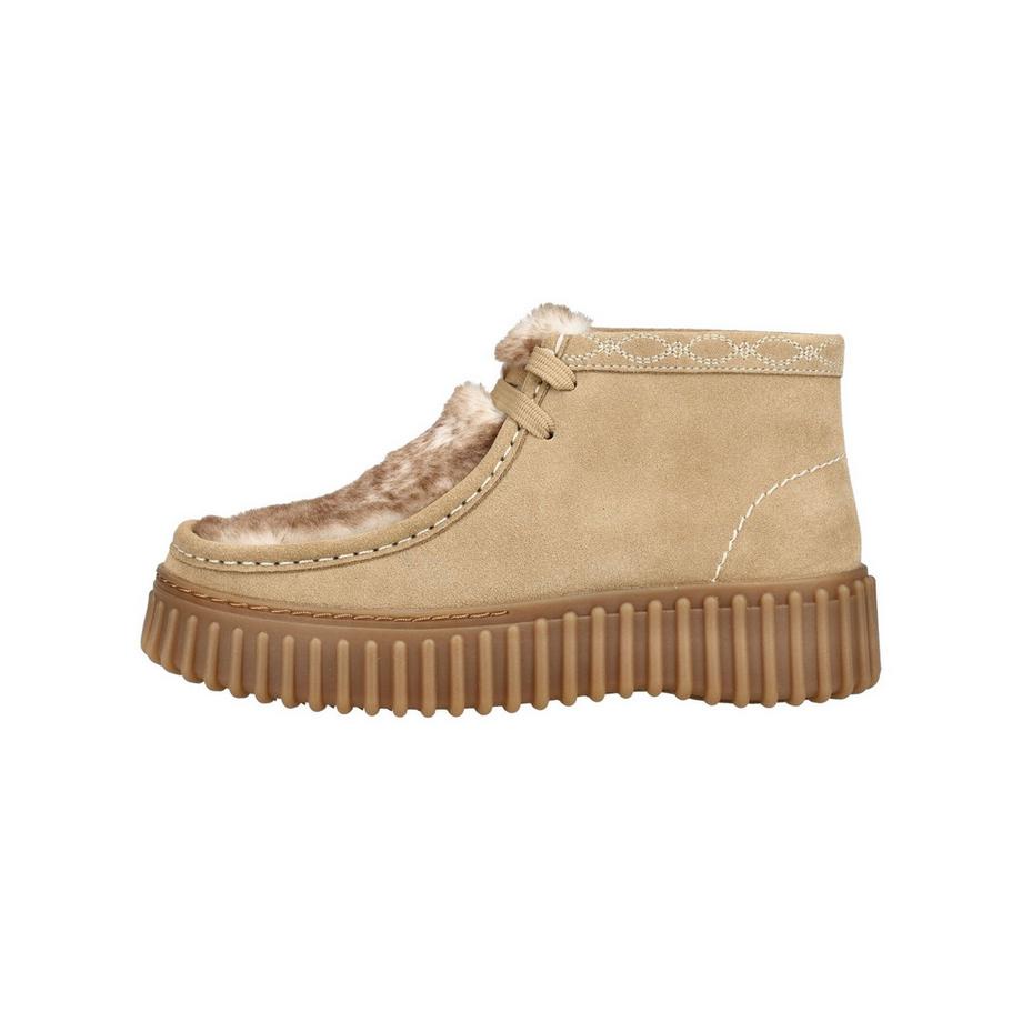 Clarks Veloursleder Stiefeletten mit Plateausohle  